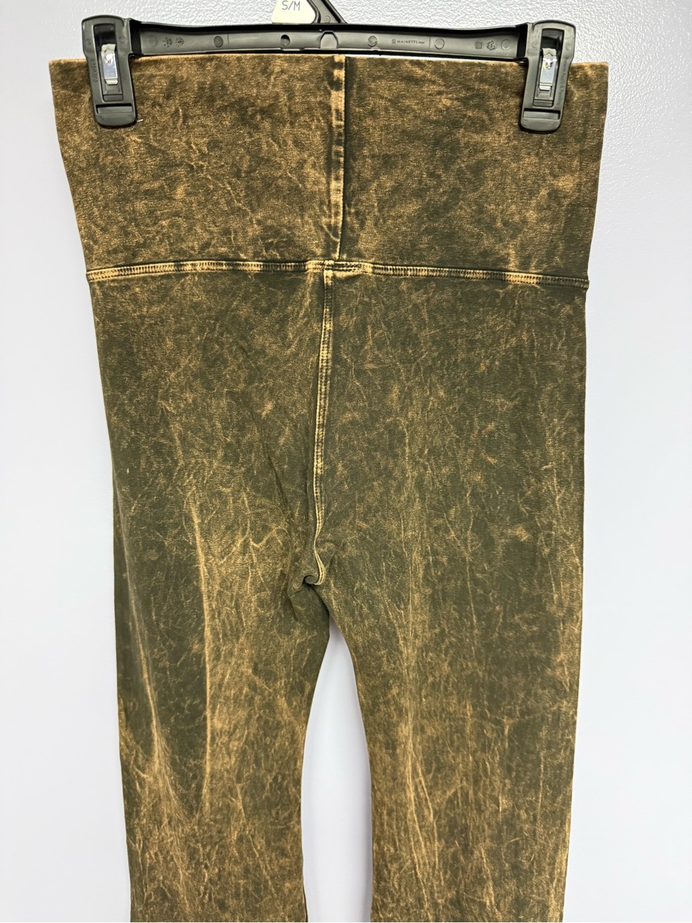 T Party Brown mineral wash Fringe flare-Leg Stretch yoga Pants size M - Picture 14 of 15